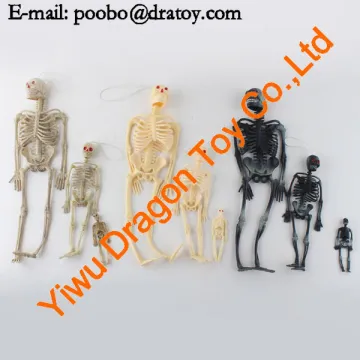New designs for halloween plastic skeleton toy