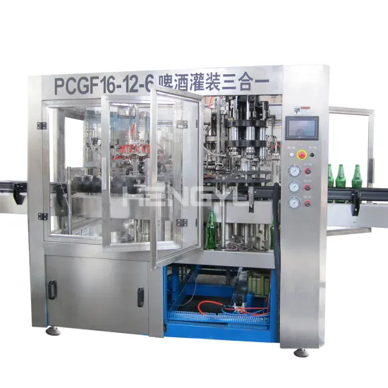 Automatic Small Beer Glass Bottle Filling Machine for Beer Production Plant