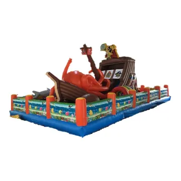 Outdoor Inflatable Octopus Slide Amusement Park Combo for Sale