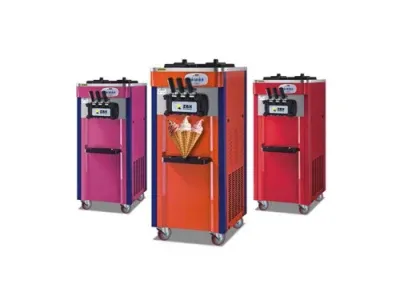 3 Flavors Automatic Soft Serve Commercial Ice Cream Machine Icecream Making Ice Cream Makers