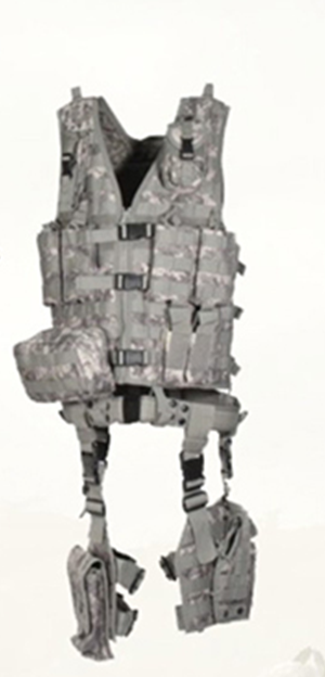 Zwarte MOLLE tactische Vest