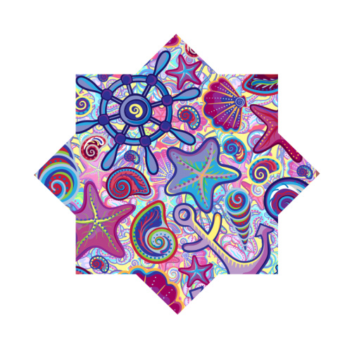 Dapo Flow Star 28 -calowy druk UV z Zig Zag Sewing na imprezę muzyczną