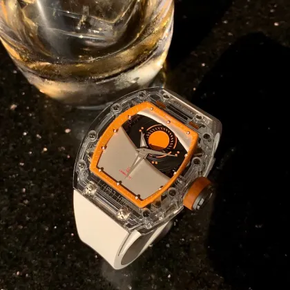 Classic Automatic Mechanical Men's Watch with Crystal Dial