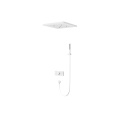 Jasupi 4 fonction Prinage de douche de pluie Plafond LED Mount de baignoire carrée Système de douche de douche thermostatique Ensemble de douche de salle de bain