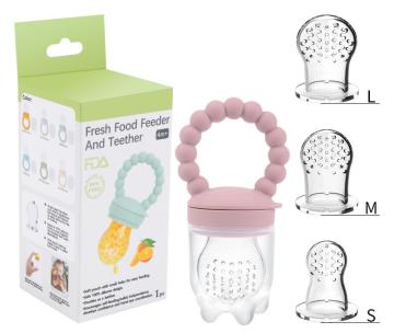 Alimenti per alimenti per bambini in silicone senza BPA impostati con 3 dimensioni - alimentazione di frutta fresca per bambini