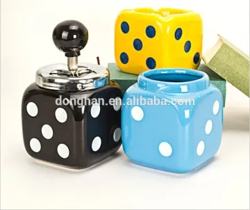 best selling products 2014 porcelain spice jar with dice design
