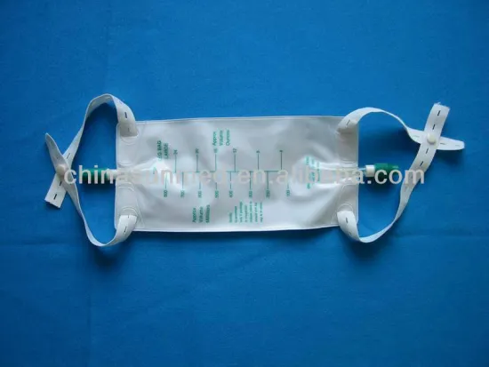 Leg bag without outlet