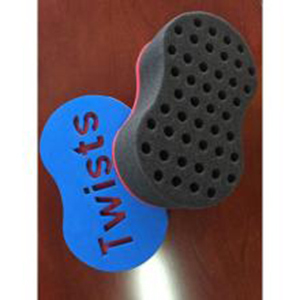 Double Sided with Big/Small holes Ellipse shaped hair twist sponge/Cruls hair Brush