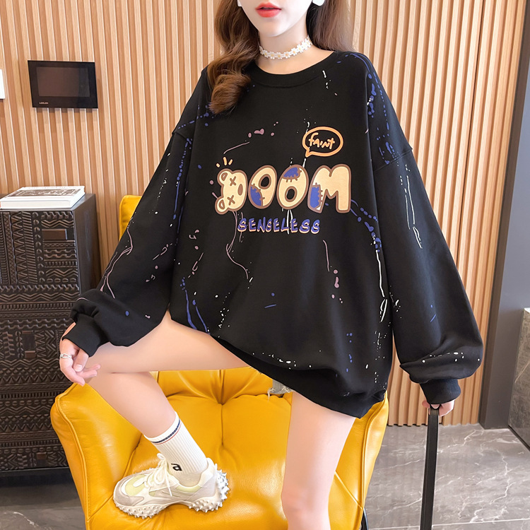 Frauen Sweatshirt Harajuku Muster Goth Hoodies