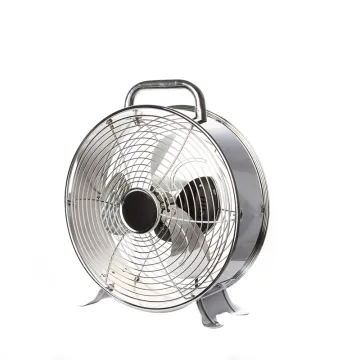 9 Inch Small Metal Electric Antique Clock Desk Fan