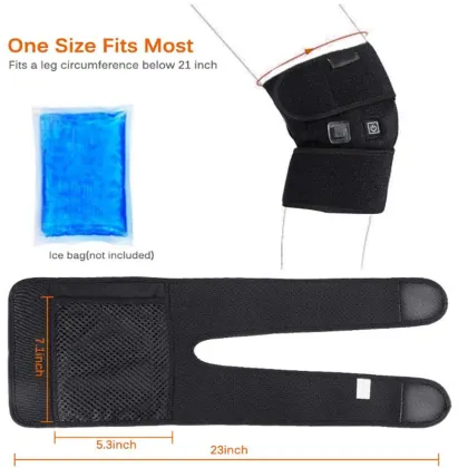 In Stock: Custom Knee Heating Pad - Effective Arthritis Pain Relief with Heated Knee Wrap Brace