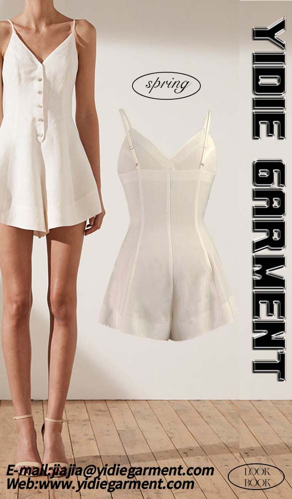 Women White Jumpsuit For Girls 