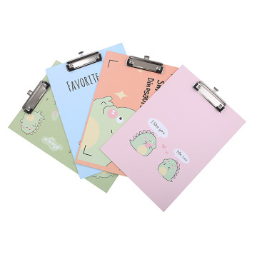 Kawaii A4 Cartoon Dinosaur Writing Pad and Clip File