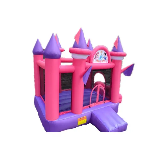 Commercial Pink Inflatable Castle Bounce House with Slide for Outdoor Kids Amusement