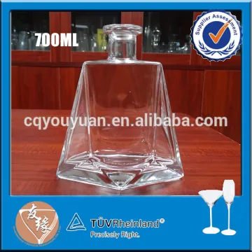 Thick wall high end 700ml glass bottles uk wholesale