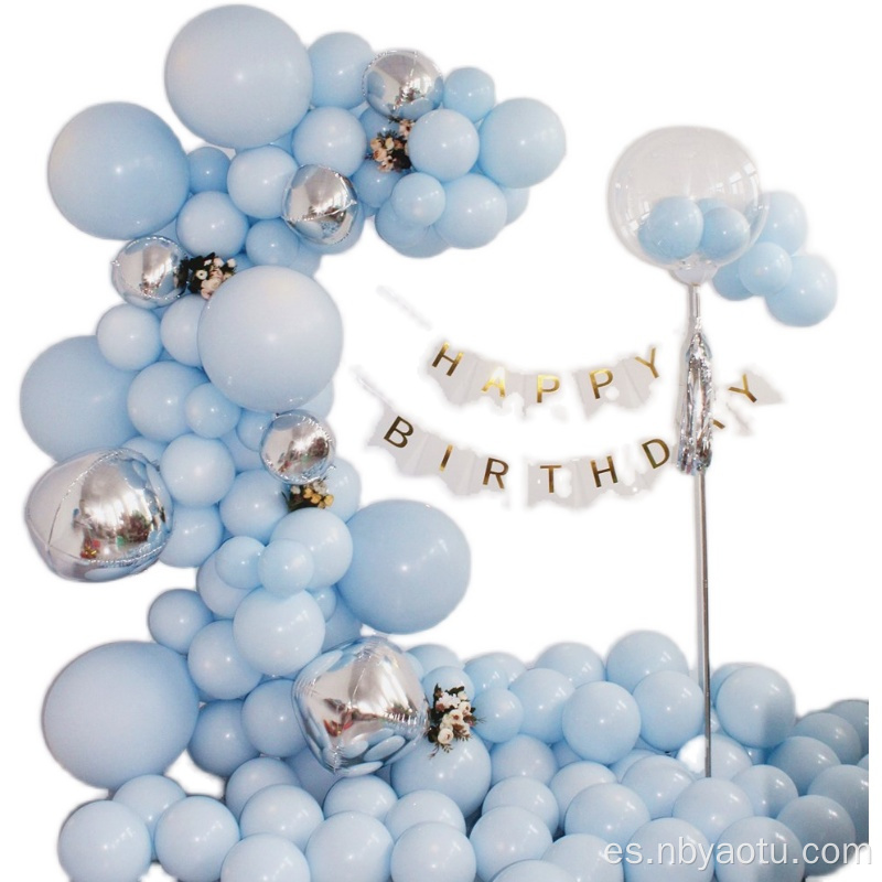 Decoración de la fiesta de cumpleaños 5 pulgadas 11 pulgadas de 18 pulgadas Blobo de látex azul juego de guirnaldas