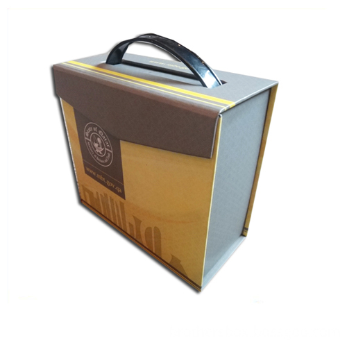 Plastic Handle Magnetic Gift Paper Boxes