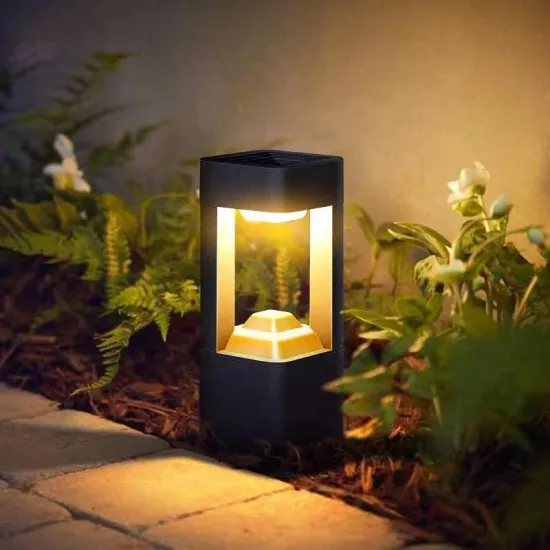 DC12V Waterproof Solar LED Bollard Lamp: Ideal Lighting Solution for Garden, Courtyard, and Lawn