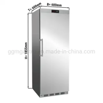 CE Supported Upright Chiller Single Door Refrigerator