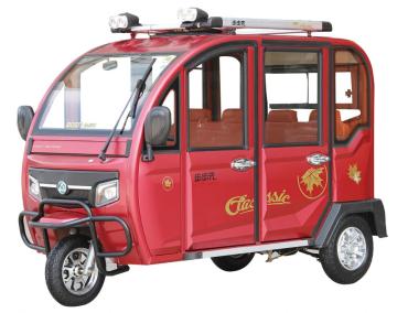 3 Wheel Electric Rickshaw Enclosed Passenger Tricycle