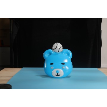 Máscara de festa infantil de desenho animado de urso azul fofo
