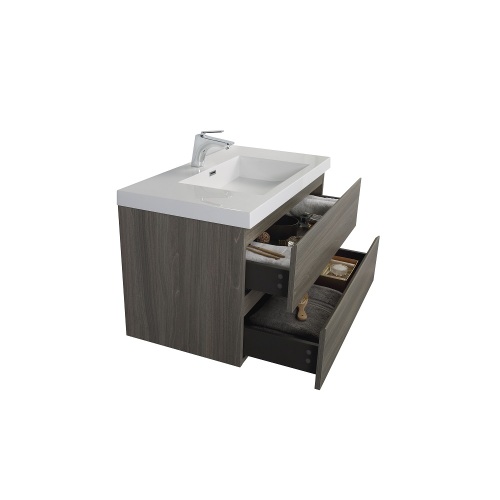 China Waterproof MDF Bathroom Cabinet Vanities with Basin Supplier