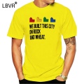 Men Funy T-shirt WE BUILT THIS CITY ON ROCK AND WHEAT Settlers of Catan tshirs Women T Shirt