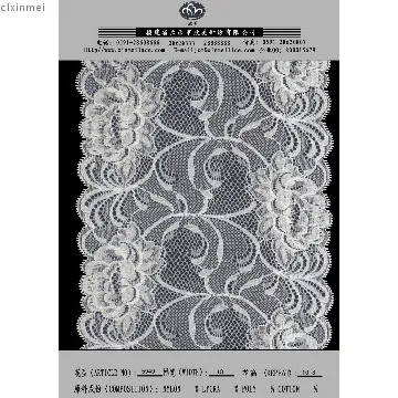 18 cm jacquard nylon spandex rayon lace