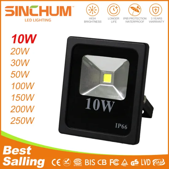 10W waterproof high lumen led outdoor stadium lighting led outdoor floodlight for IP65