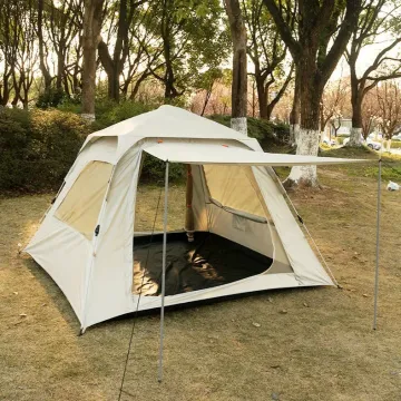  Waterproof Dome Oxford Fabric Popup Tent for 3-4 Person Camping: Easy Instant Automatic Outdoor Shelter 