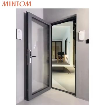 Aluminium Double-layered Glass Soundproof Patio Swing Doors
