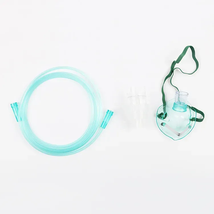 High Quality Disposable Medical PVC Venturi Face Mask with 2m Tube