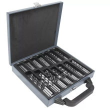 L&#39;ensemble Brad Point et Twist Drill Bit 100pcs comprend des morceaux pour le bois de forage, le métal, l&#39;acier inoxydable