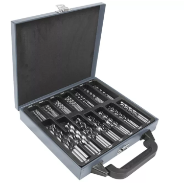 Brad Point e Twist Drill Bit 100pcs Conjunto inclui bits para perfuração de madeira, metal, aço inoxidável