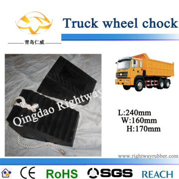 Truck Rubber Wheel Chock Wedge (RW1066)