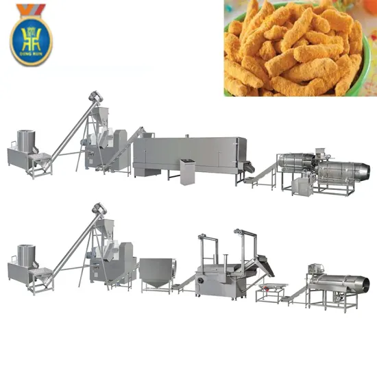 Automatic nic nacks cheetos kurkure snacks processing line