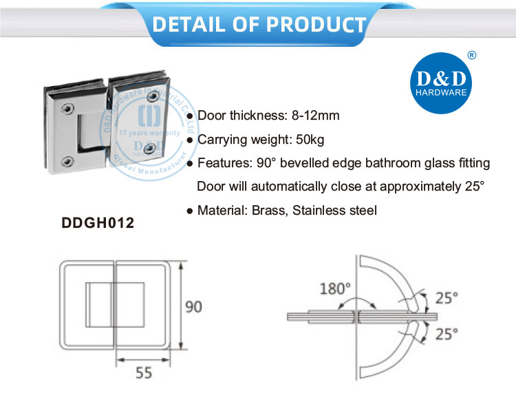 european style glass door hinges