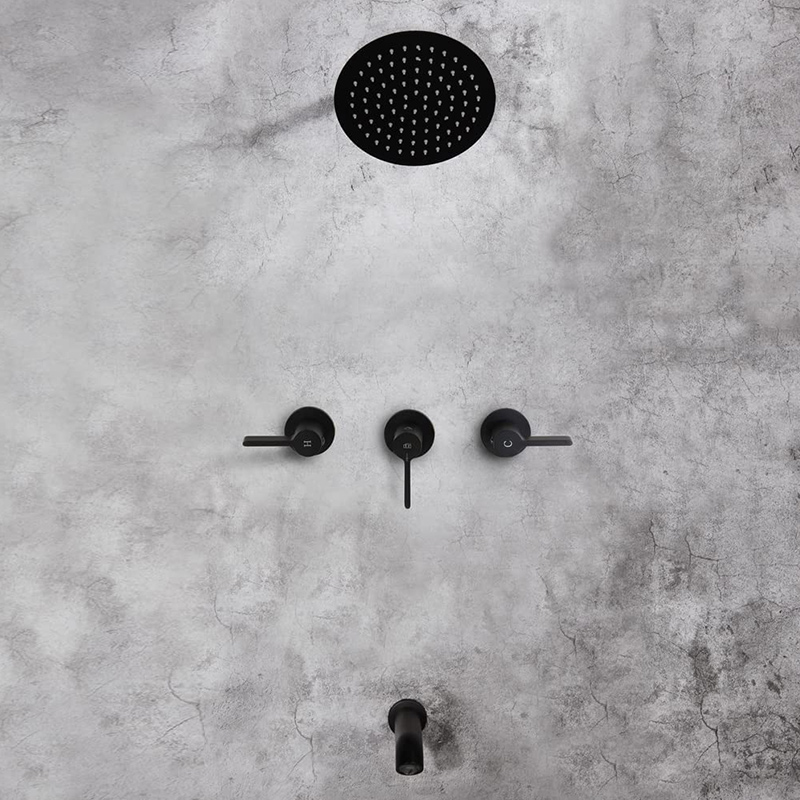 Tub Shower Head and 3 Handle Bath Shower