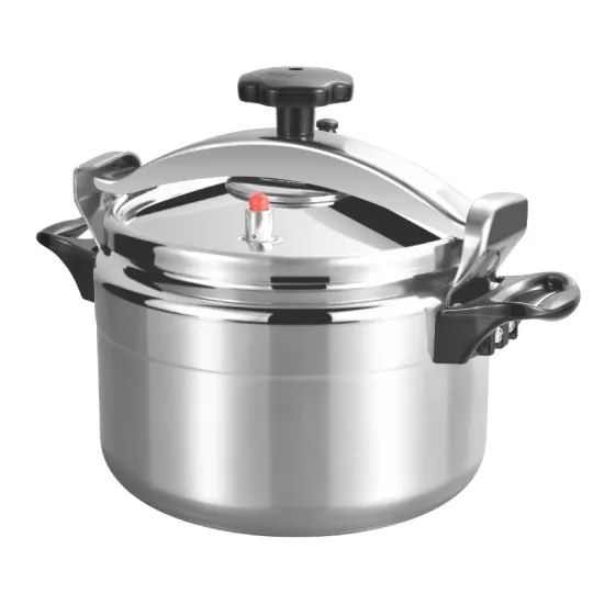 High-Quality Aluminum Pressure Cookers with Polished Surfaces and Enhanced Safety Features - On Sale for Home and Commercial Use