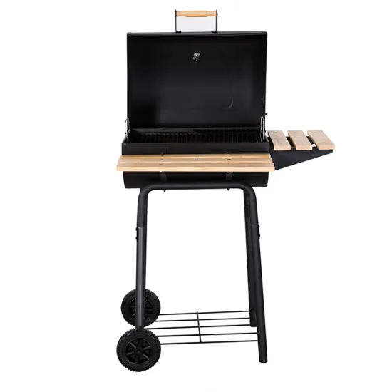 High Quality Party Charcoal BBQ Grill Trolley American Outdoor Barbecue Smoke Stove