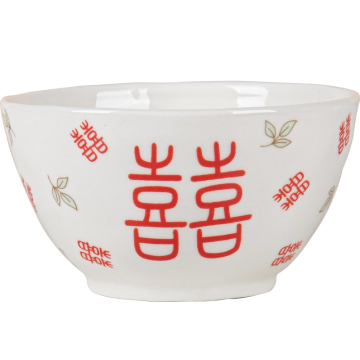 Conjunto de presentes Novo design de estilo chinês sopa de arroz de cozinha de 4,5 polegadas/6 polegadas de cerâmica para casamento