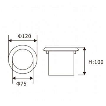 LEDER Commercial Einbauleuchte 5W LED Bodeneinbauleuchte