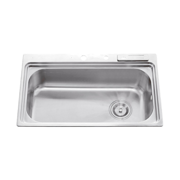 Dasen L5606 304 Stainless Steel Kitchen Sink - Round Corner, Faucet & Accessory Holes