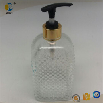 500ml glass liquid soap bottle with pump