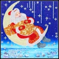 Moon and Santa's Diamond Painting Decoration