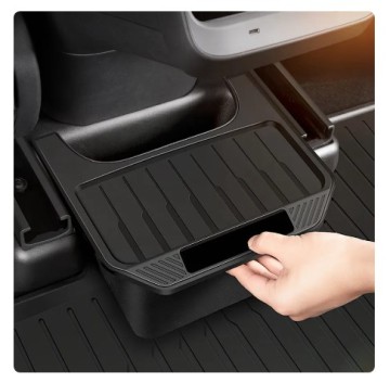 Tesla Model Y Rear Center Console Storage Box Organizer with Cover