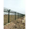Aeroporto Curvy Solded Wire Mesh Painel Cerca