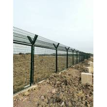 Aeroporto Curvy Solded Wire Mesh Painel Cerca