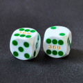 Bescon Professional Precision Dice Round Corner 9/16" (14.3mm) with Colorful Dots, Colored Dots Precision Backgammon Dice 14.3MM
