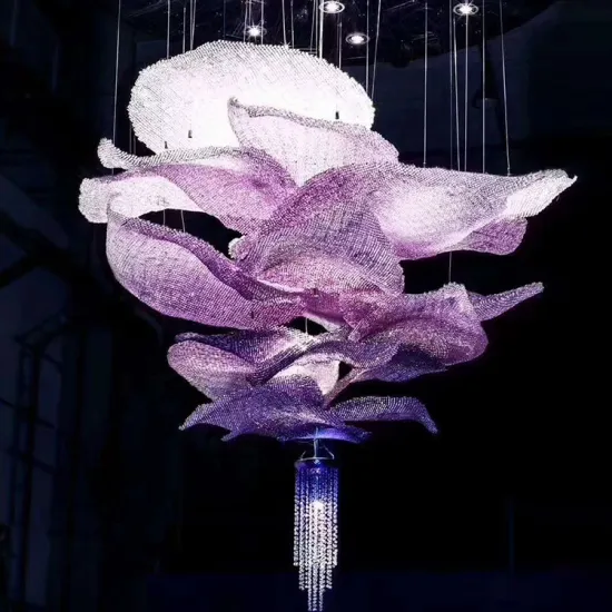 Extraordinary Rose Modern Villa Crystal Led Chandelier
